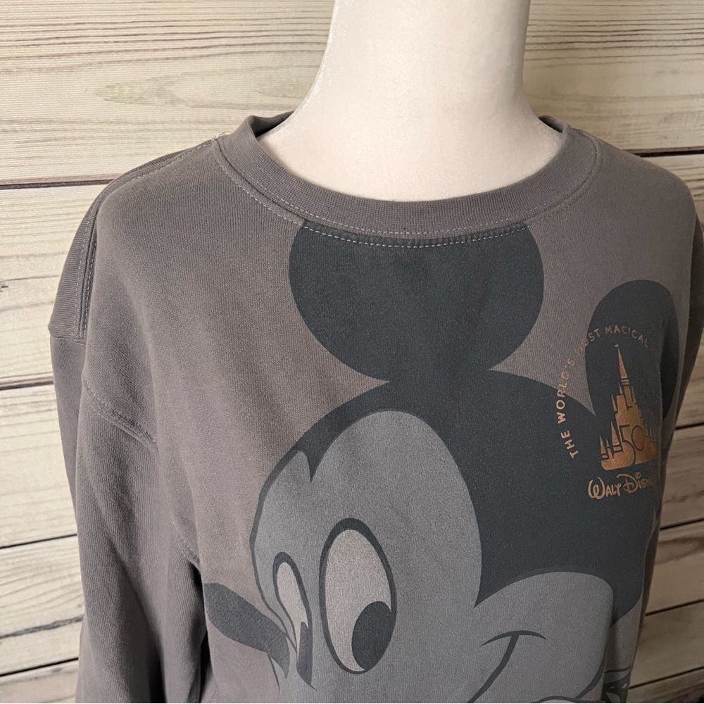 Walt Disney World 50th Anniversary Mickey Mouse Crewneck Sweatshirt - Picture 3 of 8